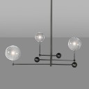 Loft Industry Modern - Glass Globe Mobile 3 Brass